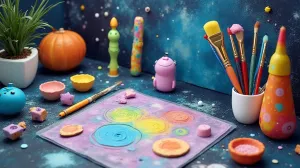 Zestaw do malowania palcami kiddospace