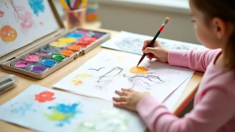 Zestaw do malowania twarzy dla dzieci z szablonami