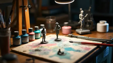 Zestaw farb do malowania figurek