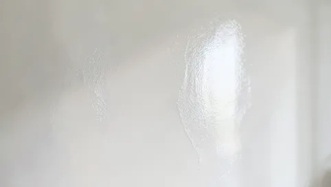 zeszklona ściana po gruntowaniu