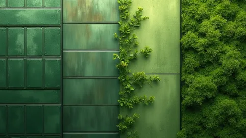 Zielone ściany rodzaje