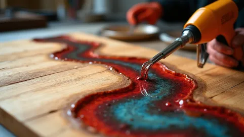 Żywicą epoksydowa do malowania drewna