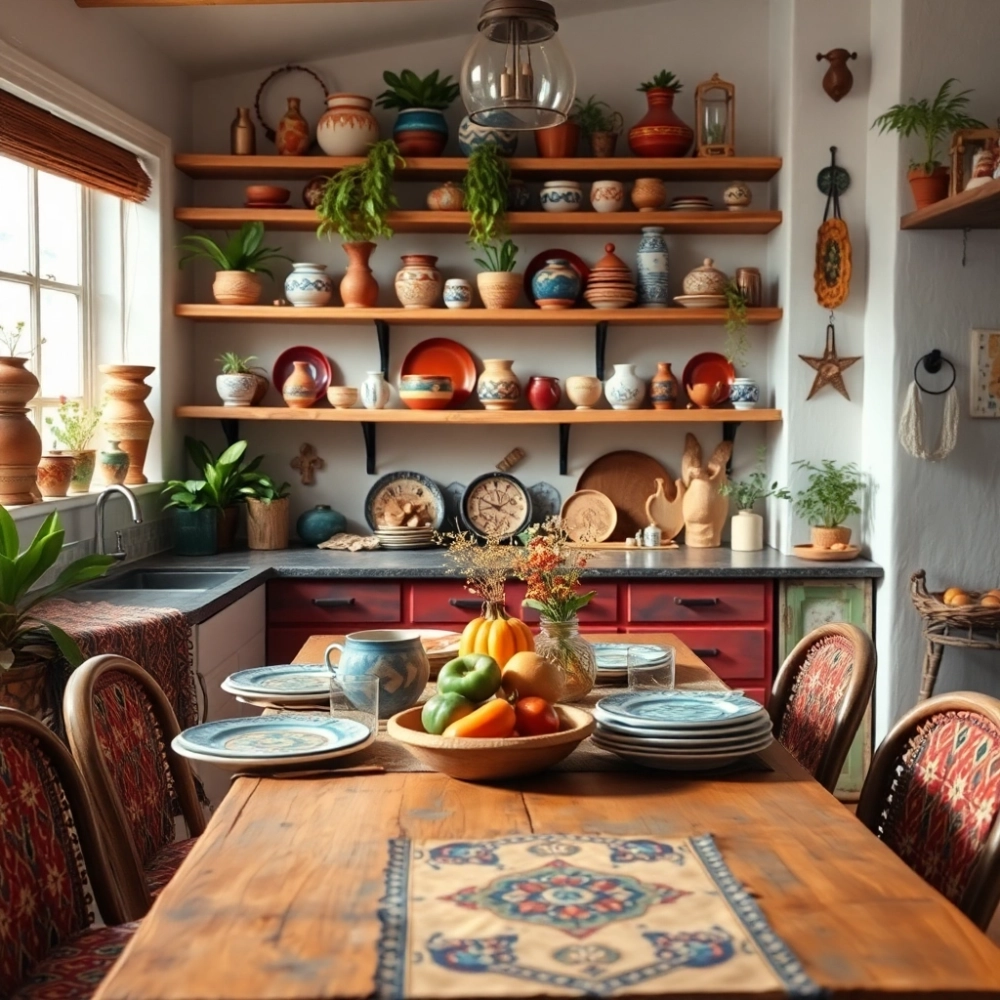 Styl Boho Kuchnia