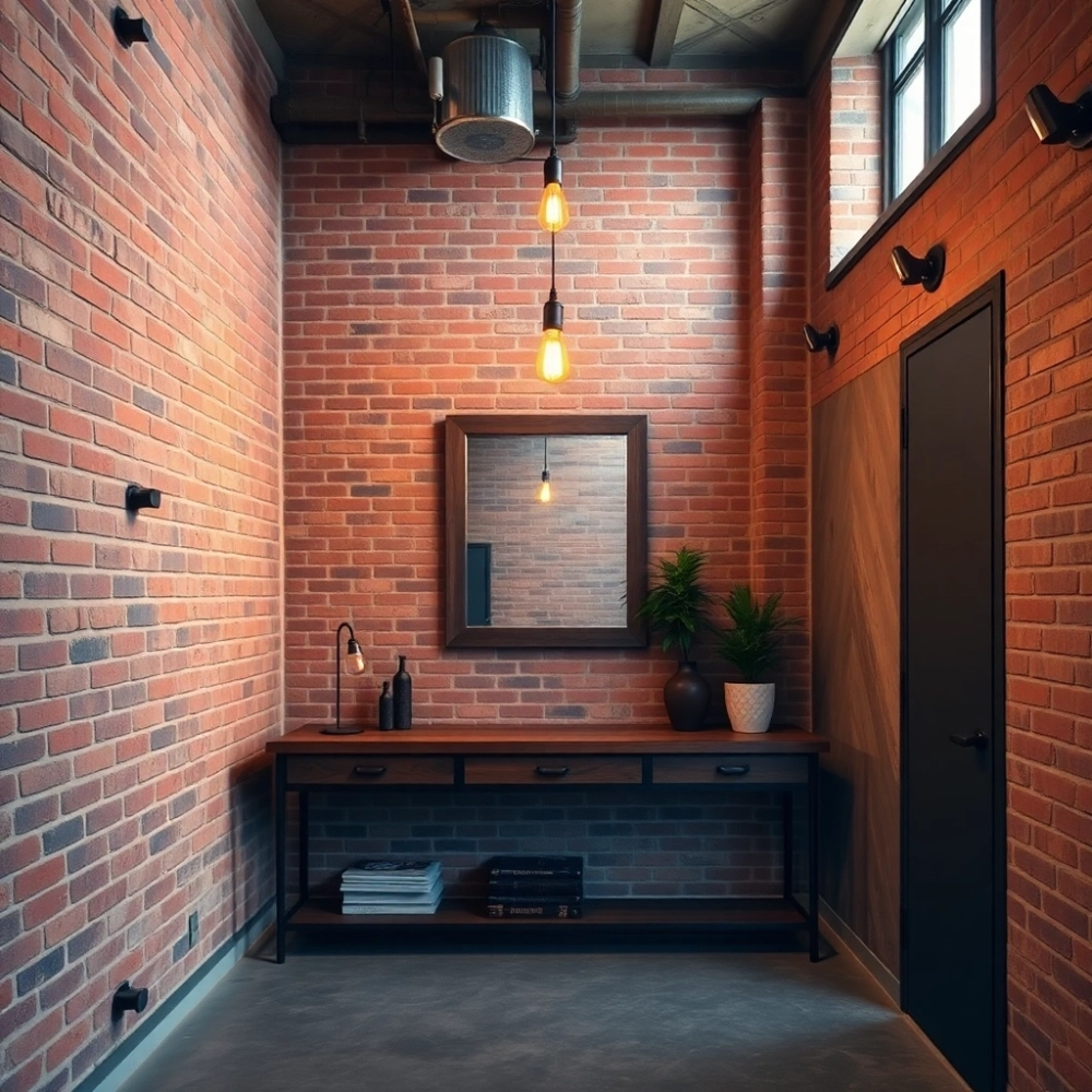 Styl Industrialny Przedpokój Loft