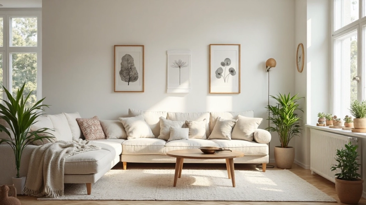 Styl skandynawski salon aranżację