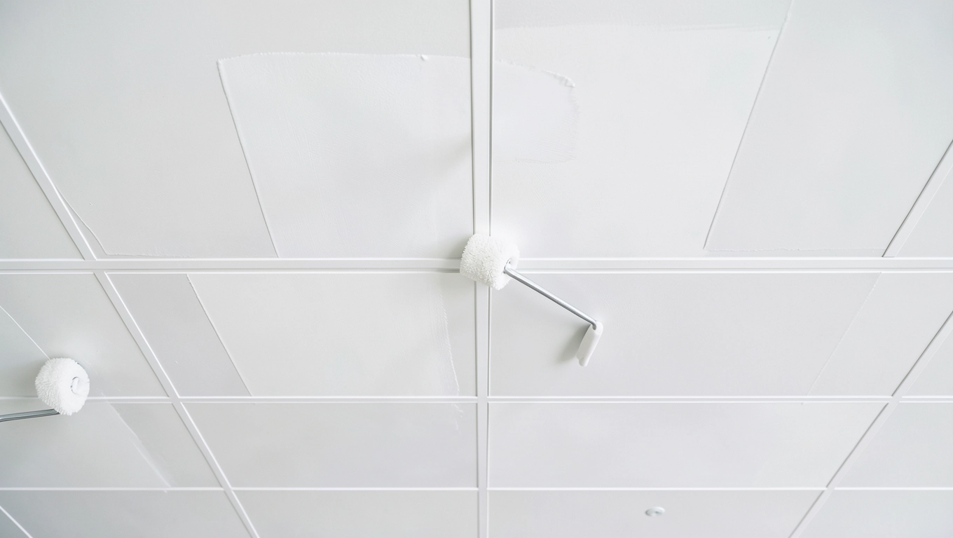 Szeroki wałek do równomiernego malowania kasetonów