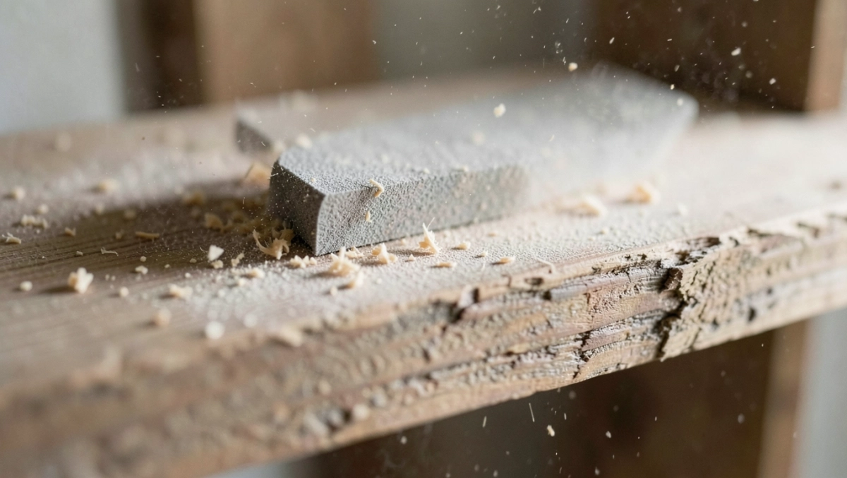 Szlifowanie drewna papierem ściernym