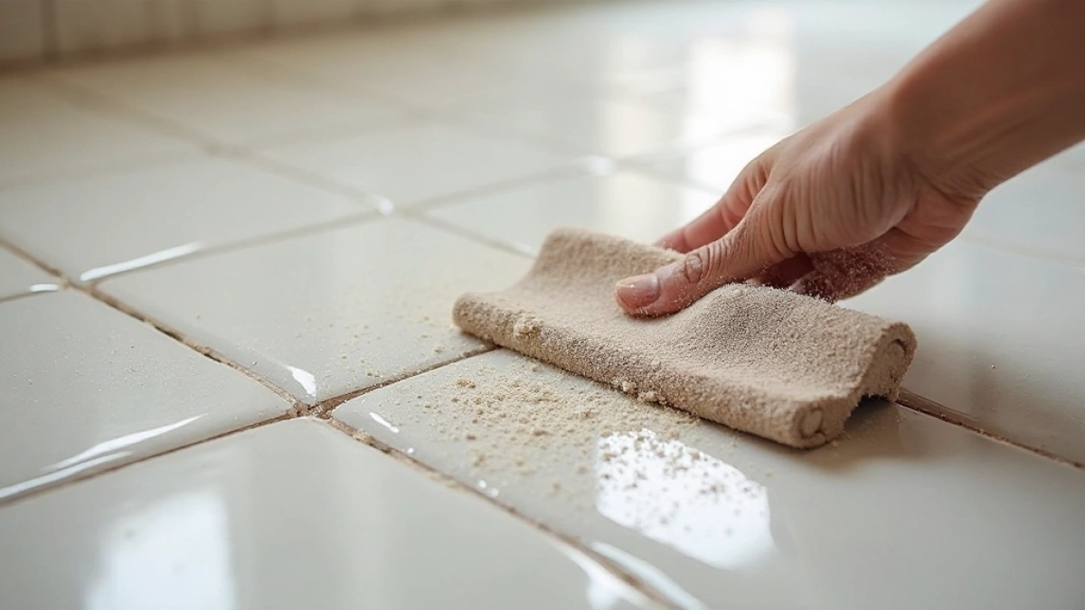 Szlifowanie płytek papierem ściernym