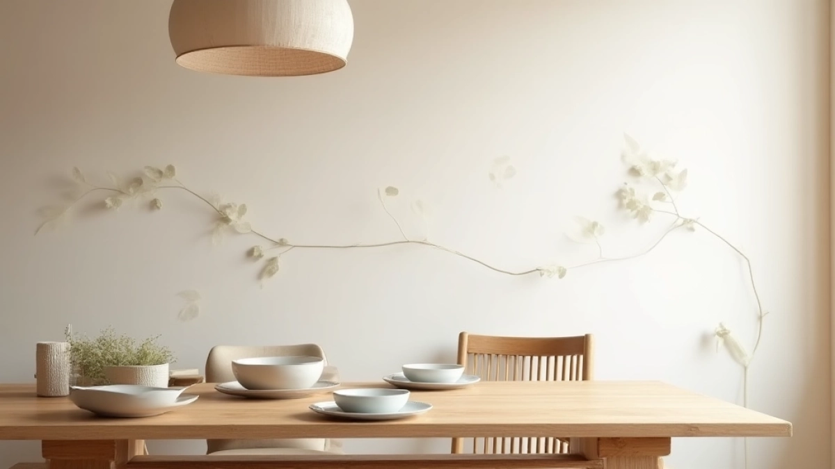 Tapeta do jadalni styl skandynawski