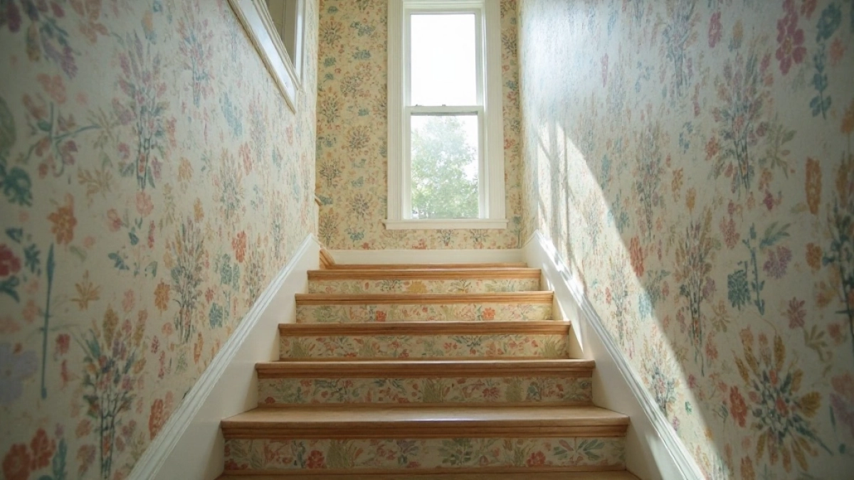 Tapetowanie klatki schodowej