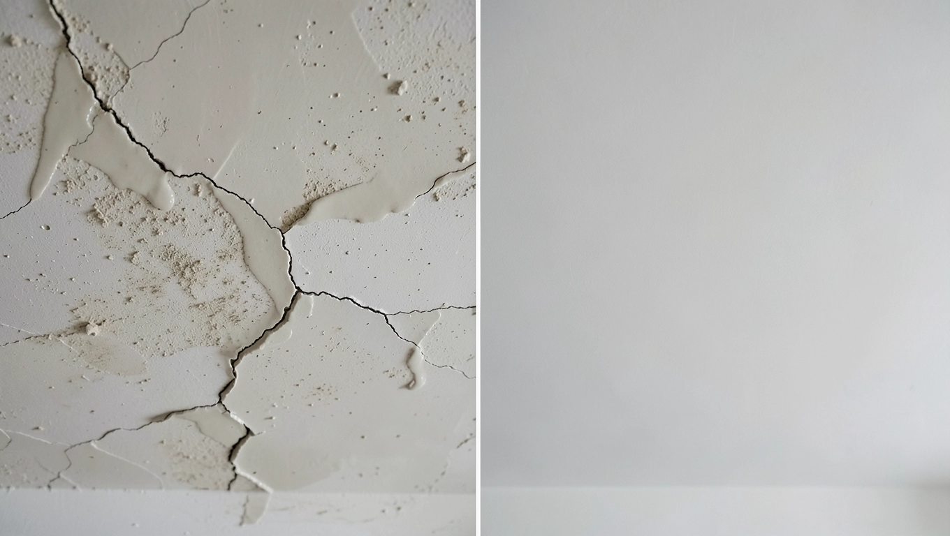 Wpływ przygotowania sufitu na czas schnięcia