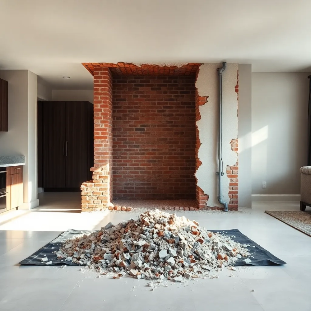 Wyburzenie ściany między kuchnią a pokojem