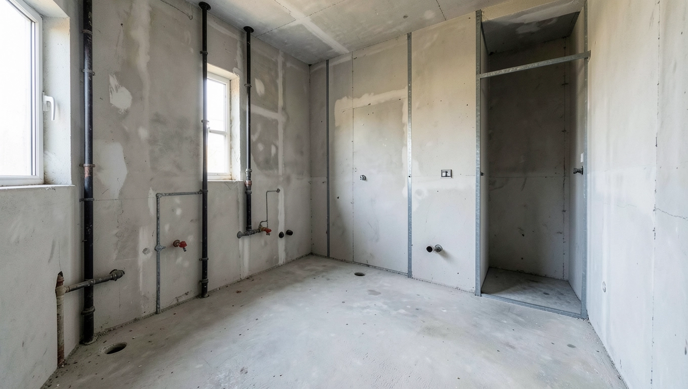 Wykończenie łazienki stan deweloperski cena