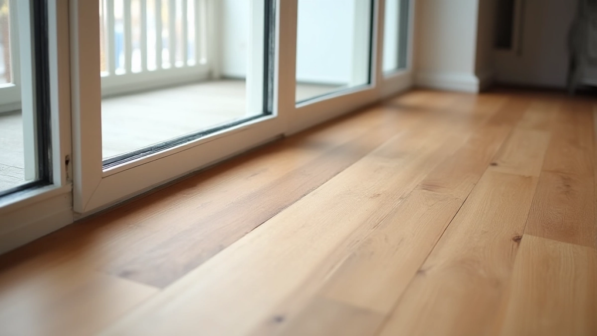 Wykończenie paneli przy drzwiach balkonowych