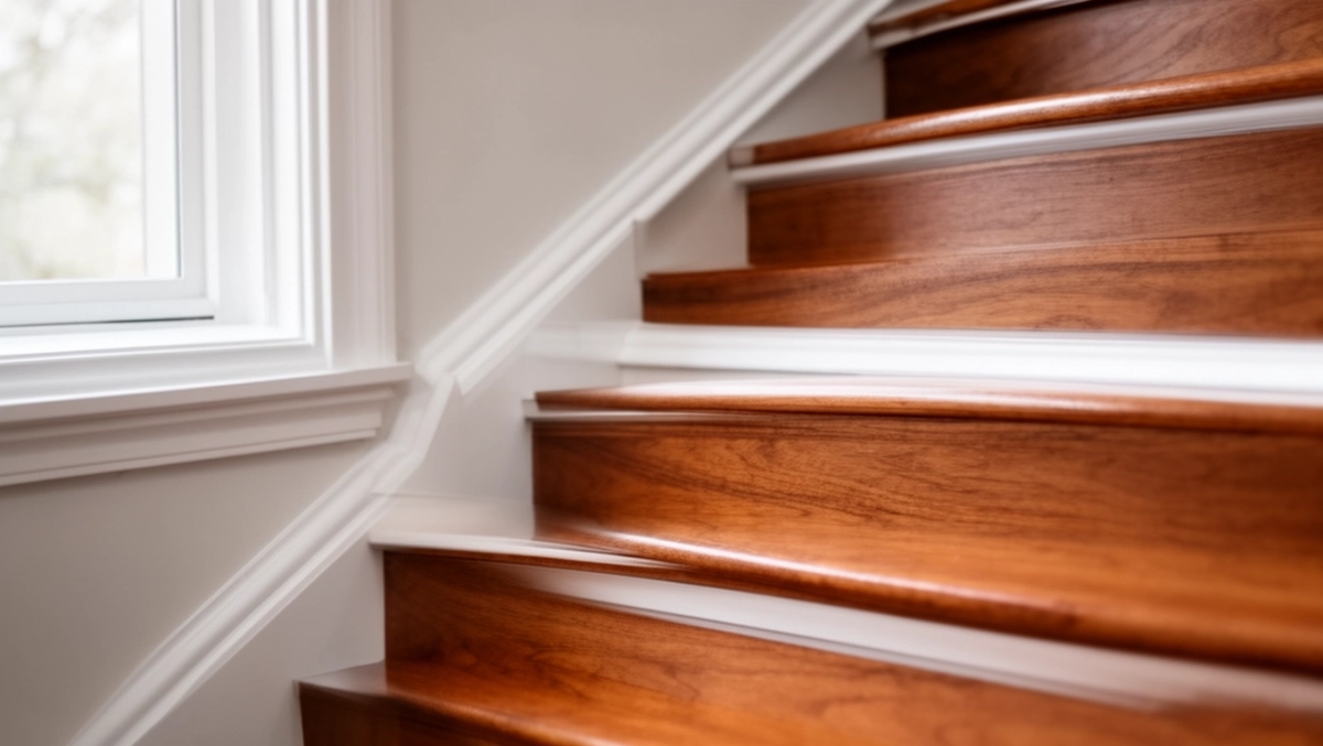 Wykończenie schodów listwami