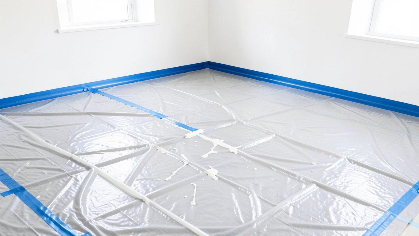 Zabezpieczenie pomieszczenia przed malowaniem wałkiem