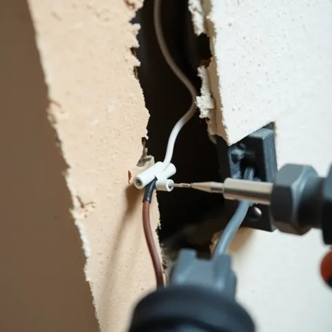 Jak przedłużyć przewód elektryczny w ścianie