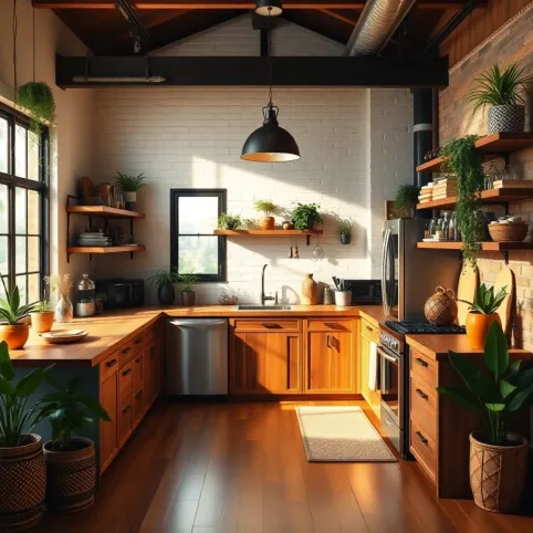 Kuchnia Boho Loft