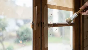 malowanie pomysł na stare drzwi z szybą