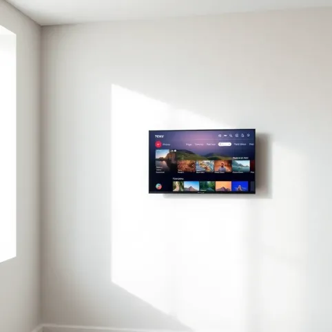 Mały telewizor na ścianę z Internetem