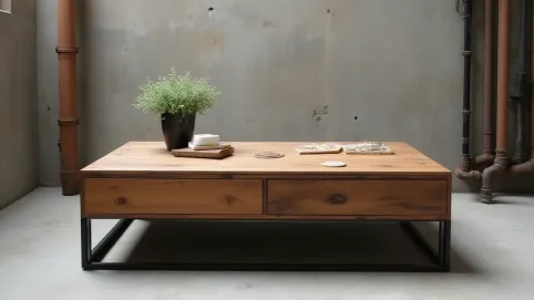 Stolik Kawowy Styl Industrialny