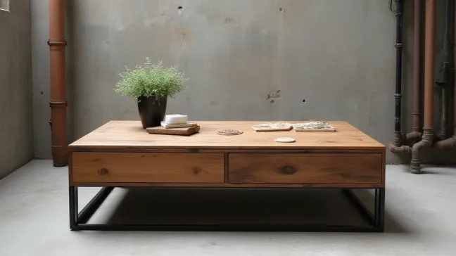 Stolik Kawowy Styl Industrialny