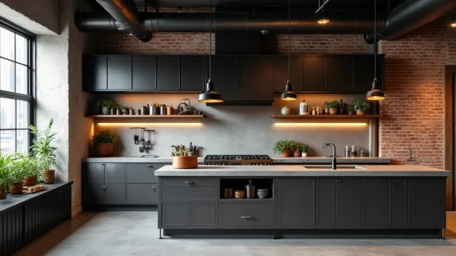 Styl Industrialny Kuchnia W Stylu Loftowym