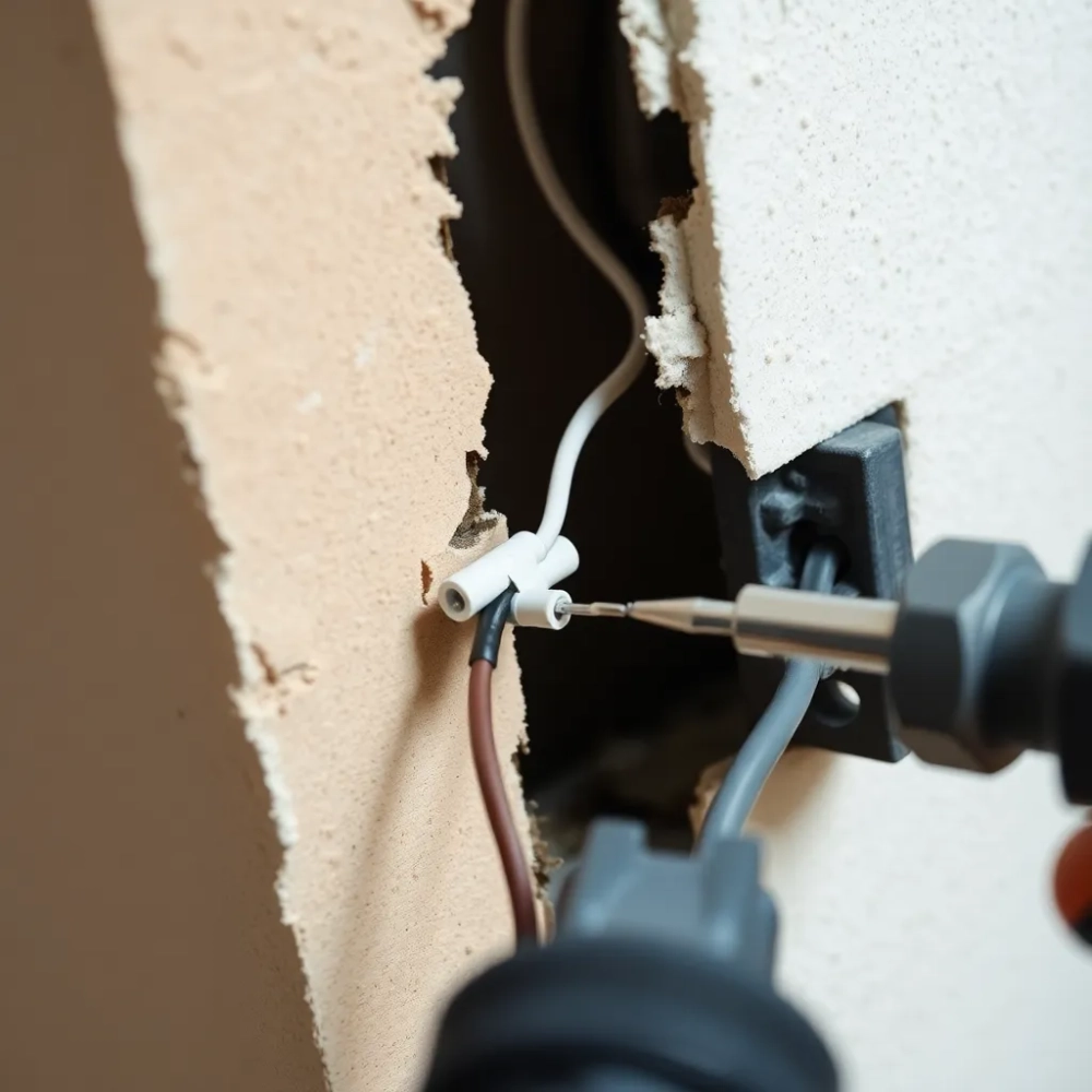 Jak przedłużyć przewód elektryczny w ścianie
