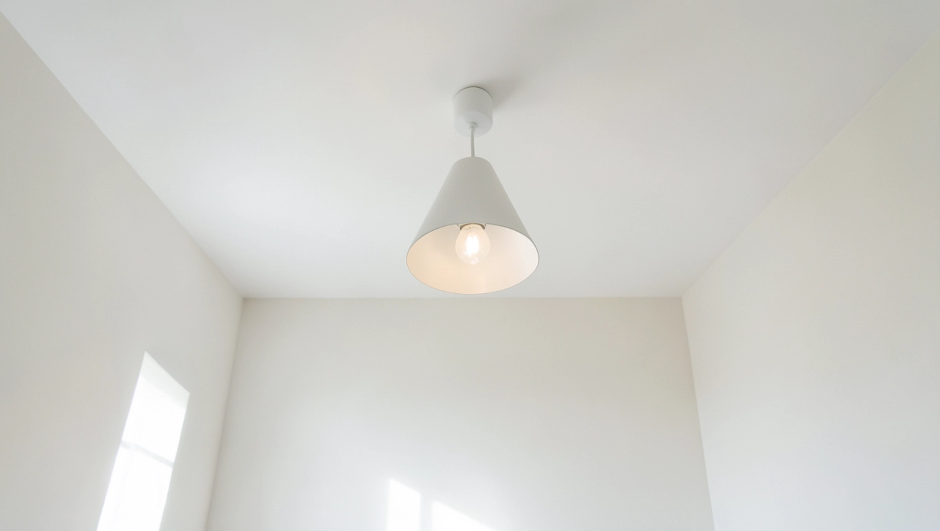 Lampa sufitowa skandynawska powiększa przestrzeń