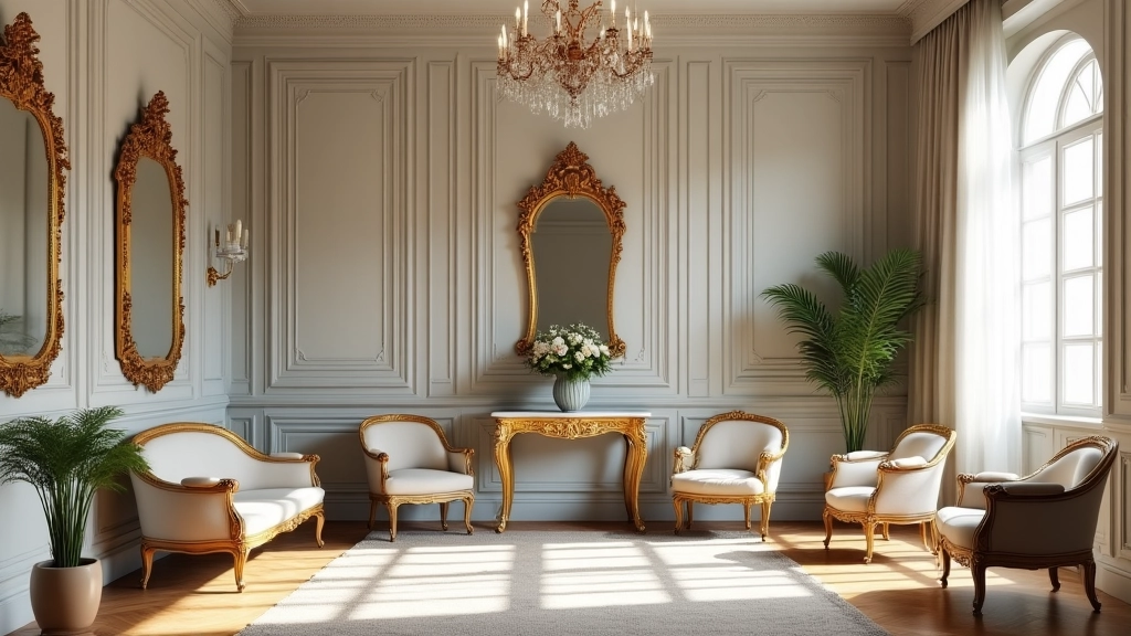 salon w stylu francuskim