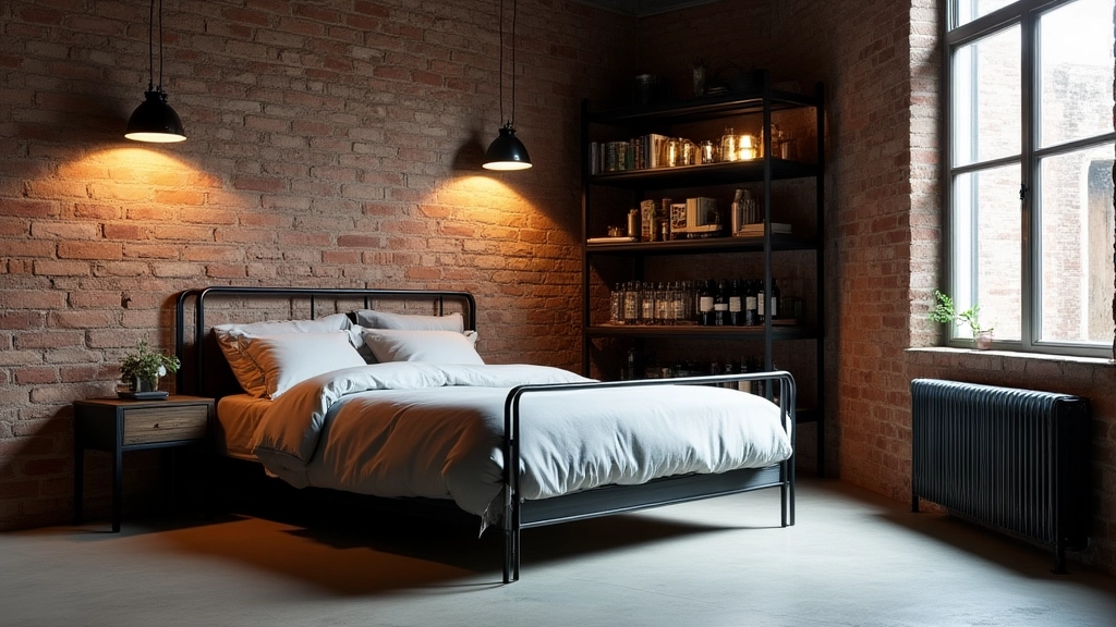 Styl Industrialny W Sypialni